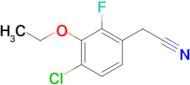 4-Chloro-3-ethoxy-2-fluorophenylacetonitrile