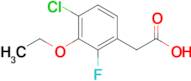 4-Chloro-3-ethoxy-2-fluorophenylacetic acid