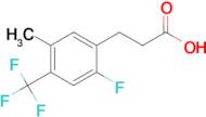 3-[2-Fluoro-5-methyl-4-(trifluoromethyl)phenyl]propionic acid