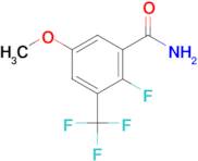 2-Fluoro-5-methoxy-3-(trifluoromethyl)benzamide