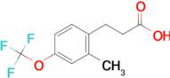 3-[2-Methyl-4-(trifluoromethoxy)phenyl]propionic acid