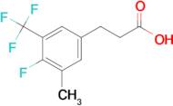 3-[4-Fluoro-3-methyl-5-(trifluoromethyl)phenyl]propionic acid