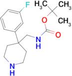 tert-Butyl {[4-(3-fluorophenyl)piperidin-4-yl]methyl}carbamate