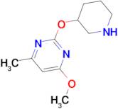 4-Methoxy-6-methyl-2-(piperidin-3-yloxy)pyrimidine