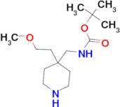 tert-Butyl {[4-(2-methoxyethyl)piperidin-4-yl]methyl}carbamate