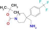 tert-Butyl 4-(aminomethyl)-4-[4-(trifluoromethyl)phenyl]piperidine-1-carboxylate