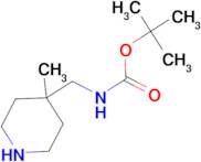 tert-Butyl (4-methylpiperidin-4-yl)methylcarbamate