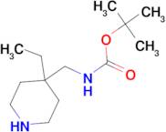 tert-Butyl (4-ethylpiperidin-4-yl)methylcarbamate