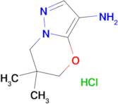 6,6-Dimethyl-6,7-dihydro-5H-pyrazolo[5,1-b][1,3]oxazin-3-amine hydrochloride