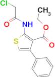 2-(2-Chloro-acetylamino)-4-phenyl-thiophene-3-carboxylic acid ethyl ester