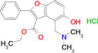 ethyl 4-[(dimethylamino)methyl]-5-hydroxy-2-phenyl-1-benzofuran-3-carboxylate hydrochloride