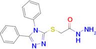 (4,5-Diphenyl-4H-[1,2,4]triazol-3-ylsulfanyl)-acetic acid hydrazide