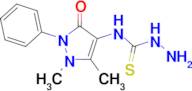 N-(1,5-dimethyl-3-oxo-2-phenyl-2,3-dihydro-1H-pyrazol-4-yl)hydrazinecarbothioamide