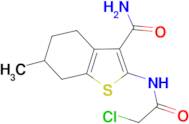 2-(2-Chloro-acetylamino)-6-methyl-4,5,6,7-tetrahydro-benzo[b]thiophene-3-carboxylic acid amide