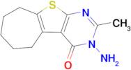 3-Amino-2-methyl-3,5,6,7,8,9-hexahydro-10-thia-1,3-diaza-benzo[a]azulen-4-one