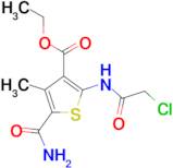 5-Carbamoyl-2-(2-chloro-acetylamino)-4-methyl-thiophene-3-carboxylic acid ethyl ester