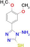 4-Amino-5-(3,4-dimethoxy-phenyl)-4H-[1,2,4]triazole-3-thiol