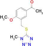 1-(4-methoxy-3-{[(1-methyl-1H-tetrazol-5-yl)thio]methyl}phenyl)ethanone