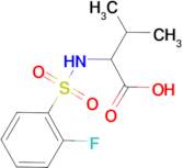 2-{[(2-fluorophenyl)sulfonyl]amino}-3-methylbutanoic acid