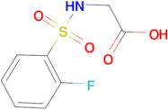 {[(2-fluorophenyl)sulfonyl]amino}acetic acid