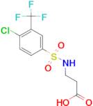 3-({[4-chloro-3-(trifluoromethyl)phenyl]sulfonyl}amino)propanoic acid