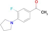 1-(3-fluoro-4-pyrrolidin-1-ylphenyl)ethanone