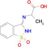 2-[(1,1-dioxido-1,2-benzisothiazol-3-yl)amino]propanoic acid