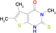 2-mercapto-3,5,6-trimethylthieno[2,3-d]pyrimidin-4(3H)-one