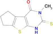 2-mercapto-3-methyl-3,5,6,7-tetrahydro-4H-cyclopenta[4,5]thieno[2,3-d]pyrimidin-4-one