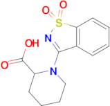 1-(1,1-dioxido-1,2-benzisothiazol-3-yl)piperidine-2-carboxylic acid