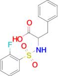 2-{[(2-fluorophenyl)sulfonyl]amino}-3-phenylpropanoic acid