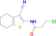 3-chloro-N-(3-cyano-4,5,6,7-tetrahydro-1-benzothien-2-yl)propanamide
