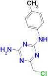 6-(chloromethyl)-N-(4-methylphenyl)-1,3,5-triazine-2,4-diamine