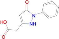 (5-oxo-1-phenyl-2,5-dihydro-1H-pyrazol-3-yl)acetic acid