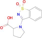 1-(1,1-dioxido-1,2-benzisothiazol-3-yl)pyrrolidine-2-carboxylic acid