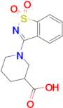 1-(1,1-dioxido-1,2-benzisothiazol-3-yl)piperidine-3-carboxylic acid