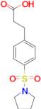 3-[4-(pyrrolidin-1-ylsulfonyl)phenyl]propanoic acid