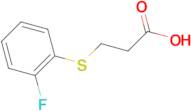 3-[(2-fluorophenyl)thio]propanoic acid