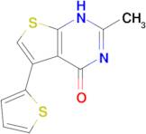 2-methyl-5-(thiophen-2-yl)-3H,4H-thieno[2,3-d]pyrimidin-4-one