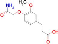 (2E)-3-[4-(2-amino-2-oxoethoxy)-3-methoxyphenyl]acrylic acid