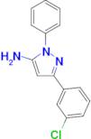 3-(3-chlorophenyl)-1-phenyl-1H-pyrazol-5-amine