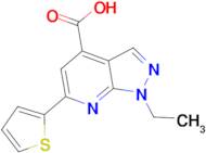 1-ethyl-6-thien-2-yl-1H-pyrazolo[3,4-b]pyridine-4-carboxylic acid