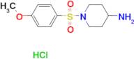 1-[(4-methoxyphenyl)sulfonyl]piperidin-4-amine hydrochloride