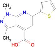1,3-dimethyl-6-thien-2-yl-1H-pyrazolo[3,4-b]pyridine-4-carboxylic acid