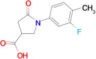 1-(3-fluoro-4-methylphenyl)-5-oxopyrrolidine-3-carboxylic acid