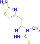 5-[(2-amino-1,3-thiazol-4-yl)methyl]-4-methyl-2,4-dihydro-3H-1,2,4-triazole-3-thione