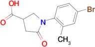 1-(4-bromo-2-methylphenyl)-5-oxopyrrolidine-3-carboxylic acid