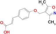 (2E)-3-{4-[(3,5-dimethylisoxazol-4-yl)methoxy]phenyl}acrylic acid