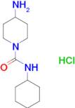 4-amino-N-cyclohexylpiperidine-1-carboxamide hydrochloride