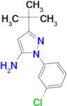 3-tert-butyl-1-(3-chlorophenyl)-1H-pyrazol-5-amine